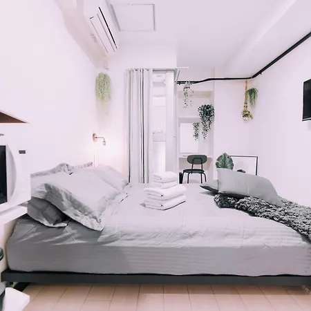 Minimalist Loft Namba Compact Studio With A 24-Hour Gym Ma601公寓